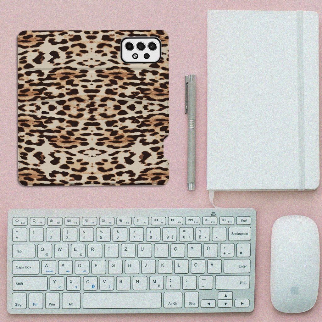 Samsung Galaxy A73 Hoesje maken Leopard - B2C Telecom