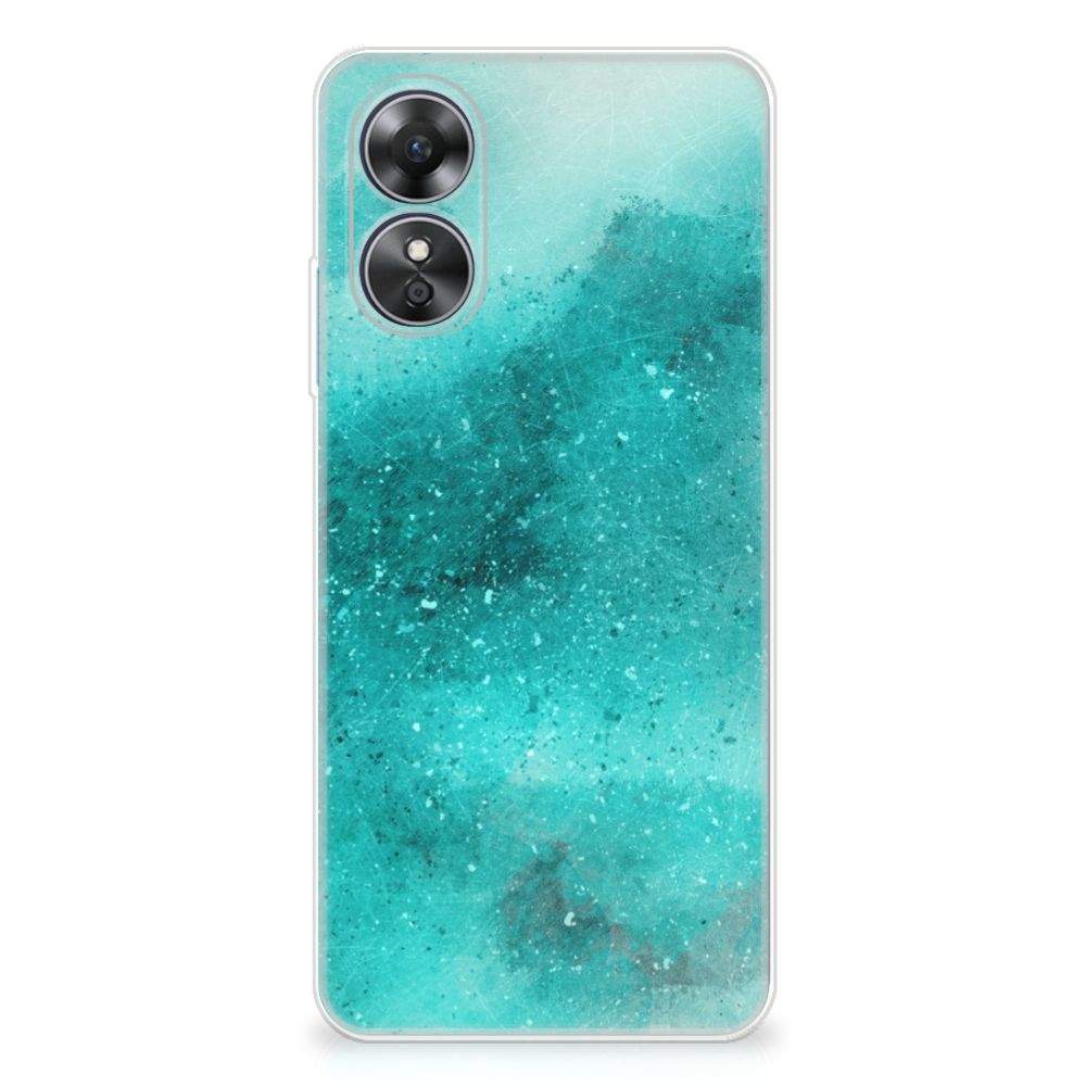 Hoesje maken OPPO A17 Painting Blue B2C Telecom