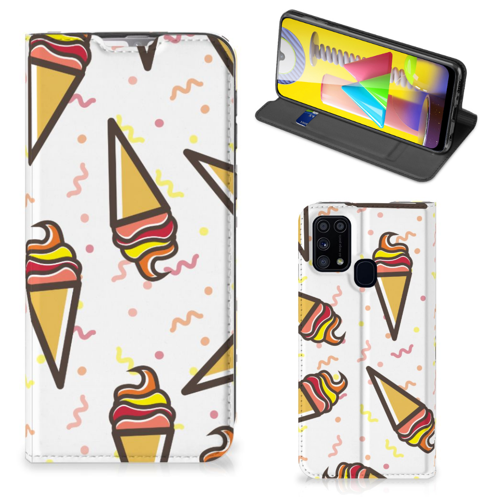 Samsung Galaxy M31 Flip Style Cover Icecream - B2C Telecom