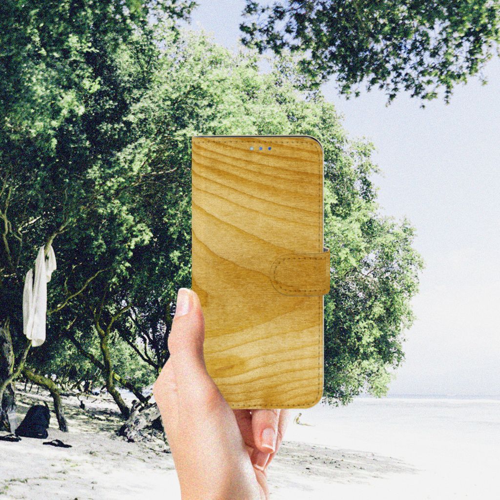 OPPO Find X3 Neo 5G Book Style Case Licht Hout