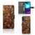 Book Style Case voor Motorola Moto E20 | E30 | E40 Wooden Cubes