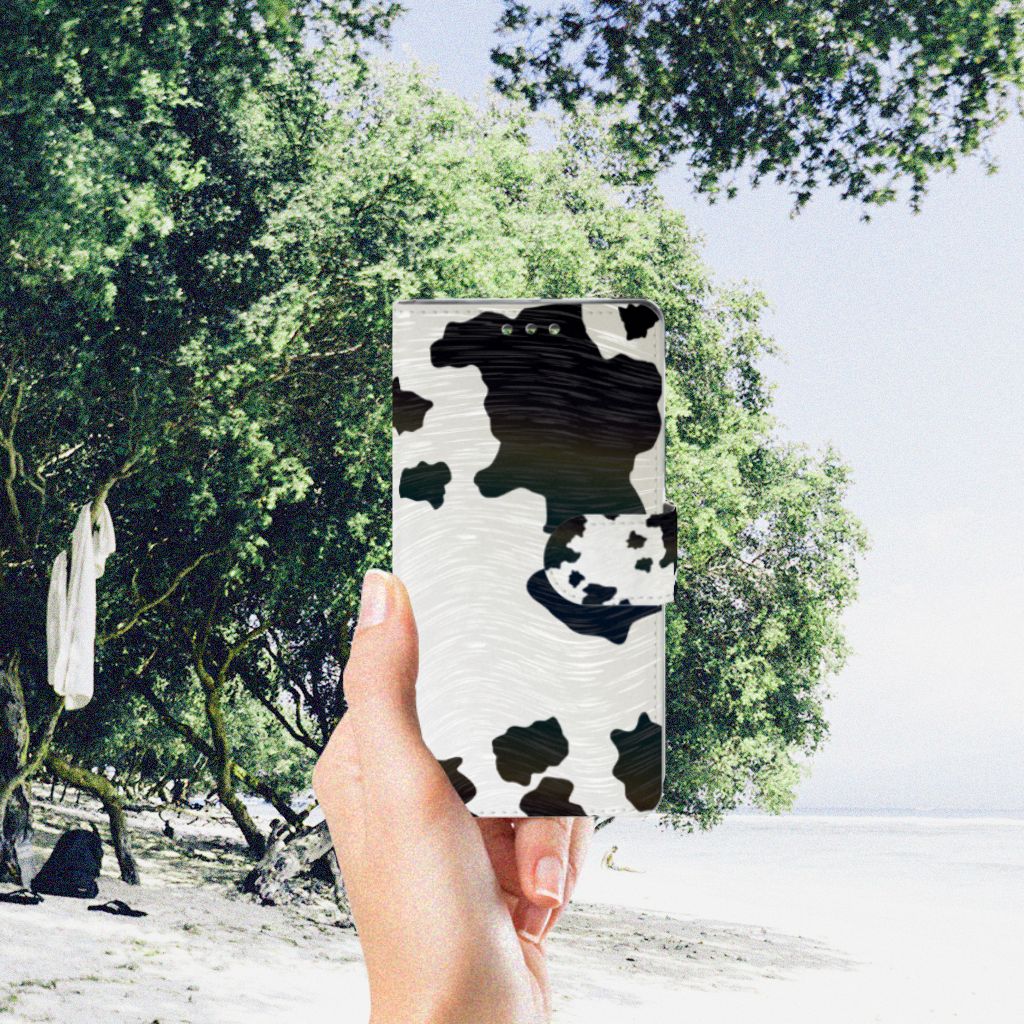 Sony Xperia XZ1 Telefoonhoesje met Pasjes Koeienvlekken