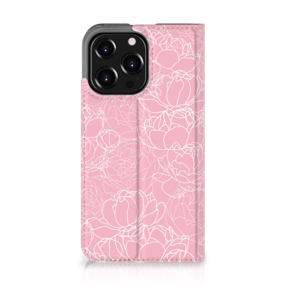 iPhone 13 Pro Smart Cover White Flowers - B2C Telecom