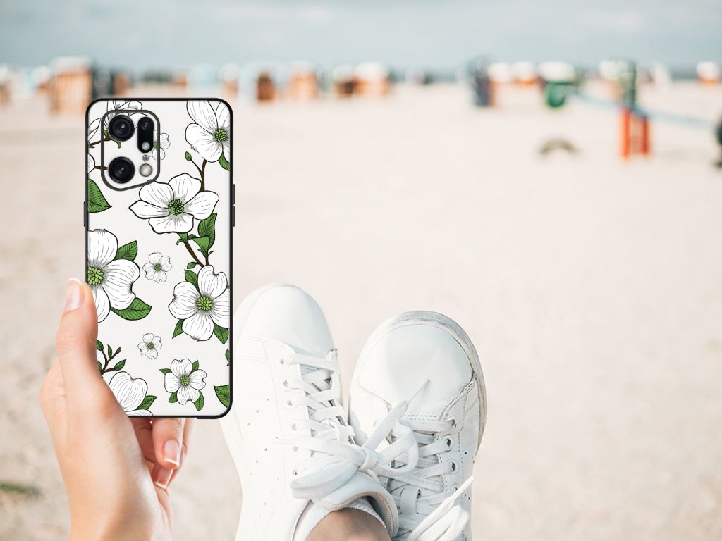 OPPO Find X5 Pro Bloemen Hoesje Dogwood Flowers B2C Telecom