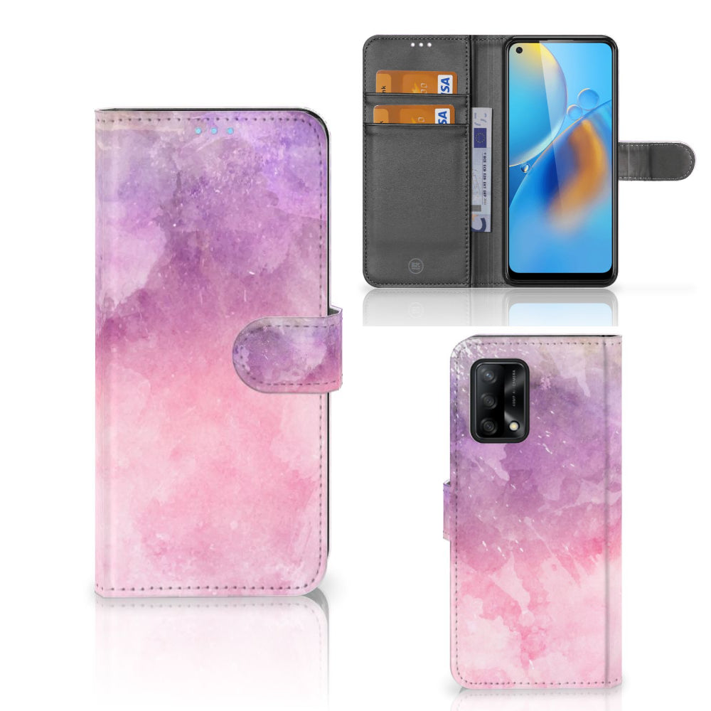 Hoesje OPPO A74 4G Pink Purple Paint