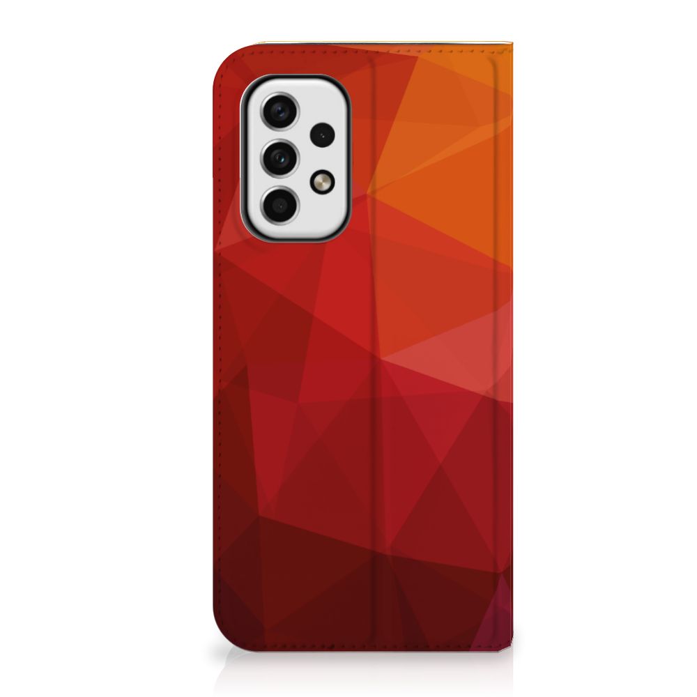 Stand Case voor Samsung Galaxy A23 Polygon Red - B2C Telecom