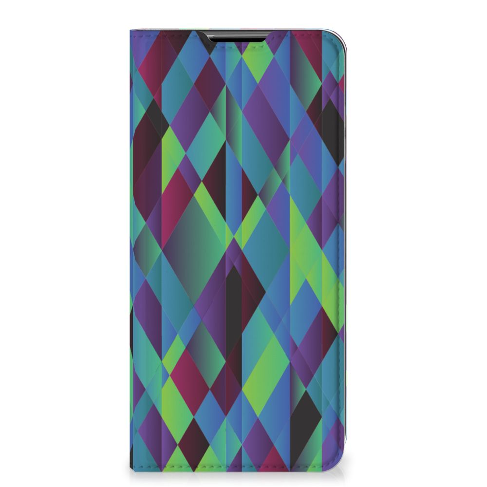 Samsung Galaxy A32 5G Stand Case Abstract Green Blue - B2C Telecom