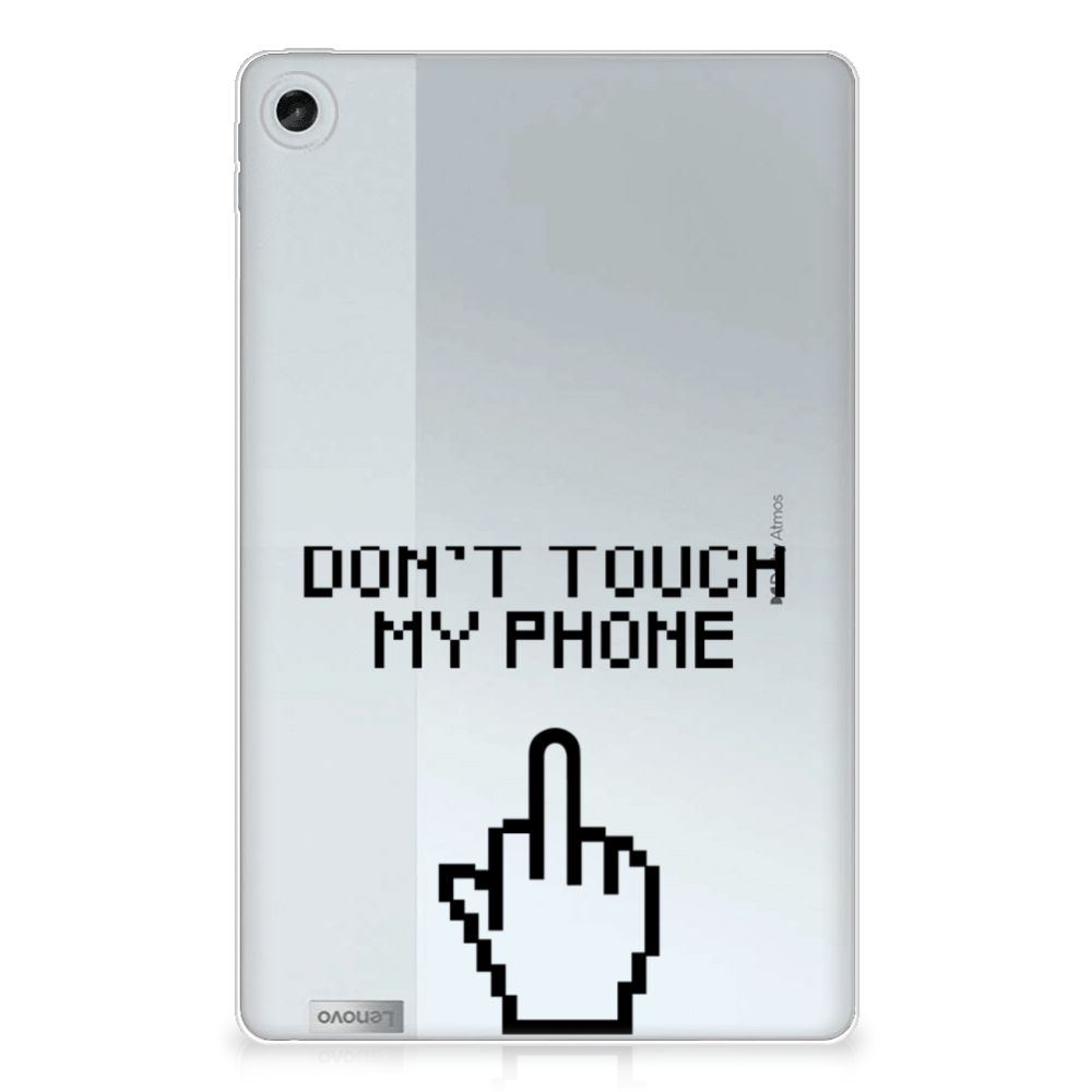 Lenovo Tab M10 Plus (3e generatie) Print Case Finger Don't Touch My Phone - B2C Telecom