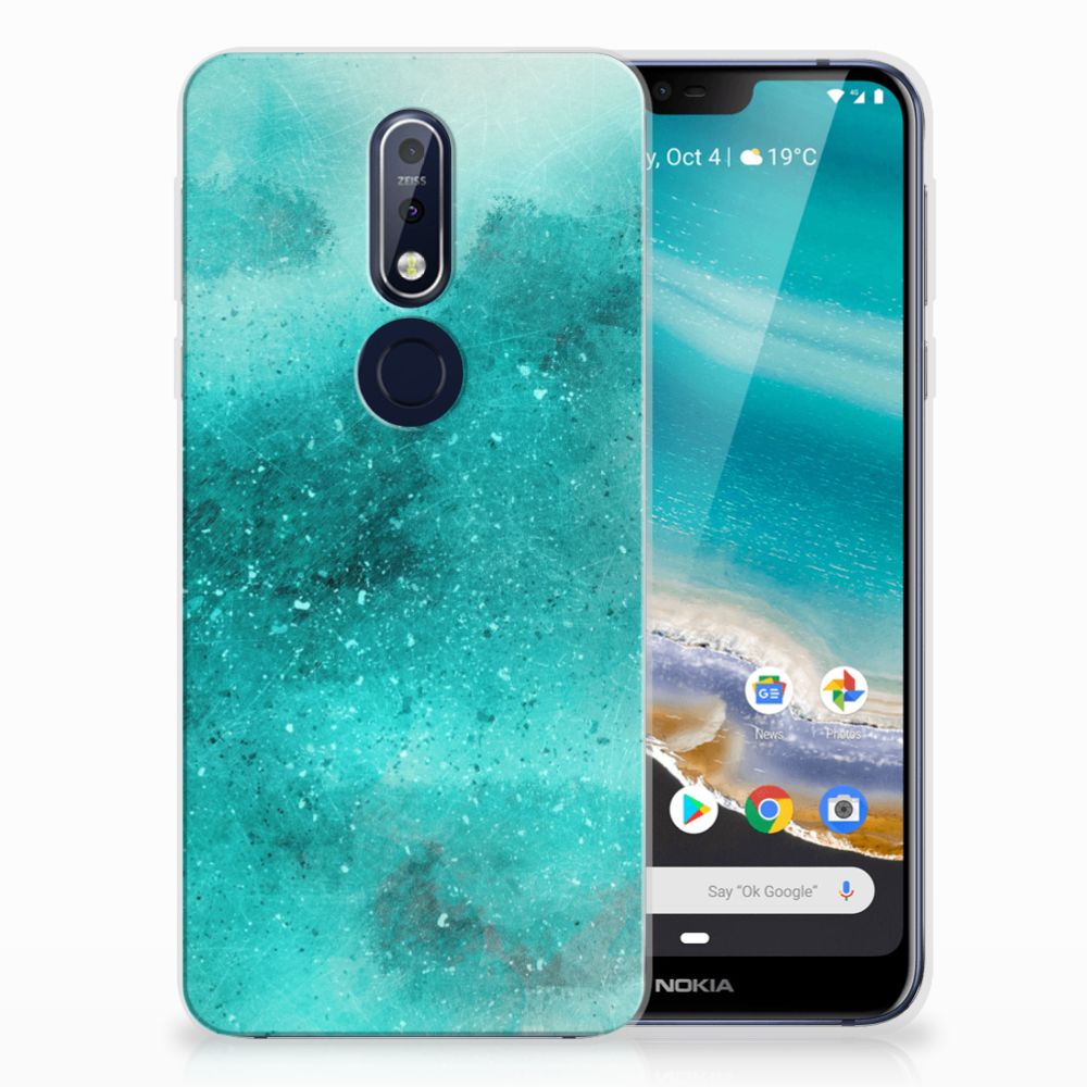 Hoesje maken Nokia 7.1 Painting Blue