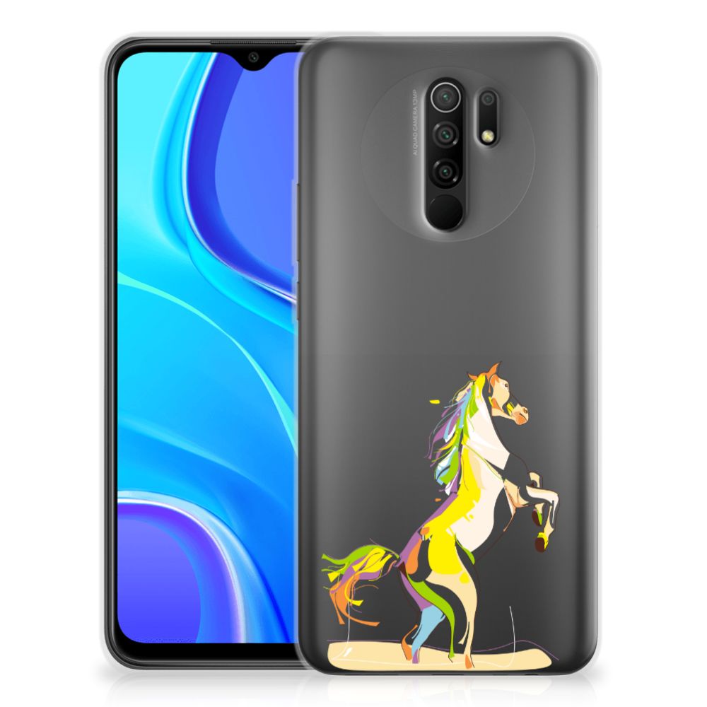 Xiaomi Redmi 9 Telefoonhoesje met Naam Horse Color