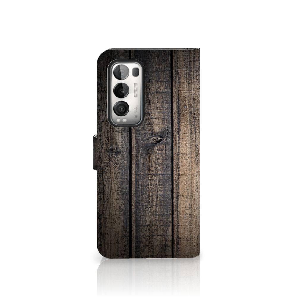 OPPO Find X3 Neo 5G Book Style Case Steigerhout
