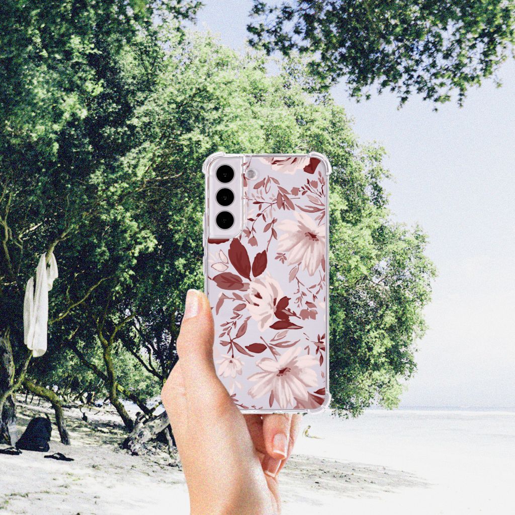 Back Cover Samsung Galaxy S22 Plus Watercolor Flowers B2C Telecom