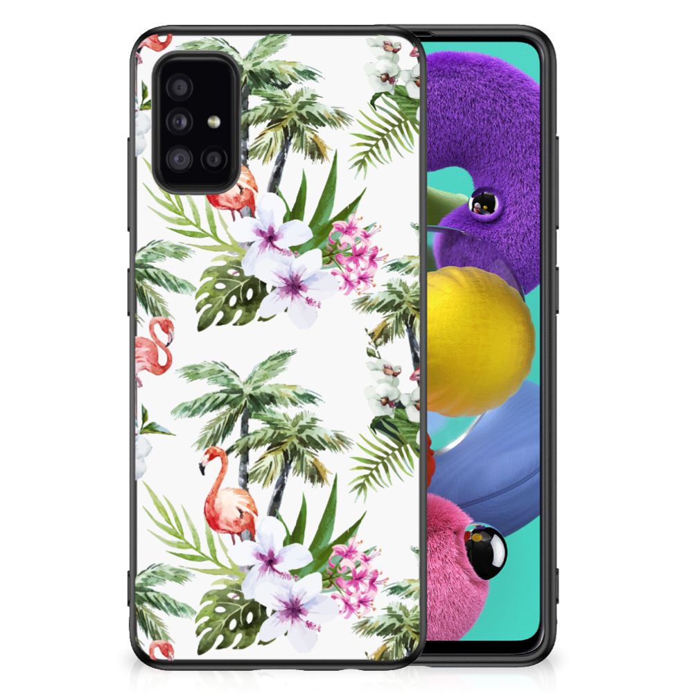 Samsung Galaxy A51 Back Cover Flamingo Palms