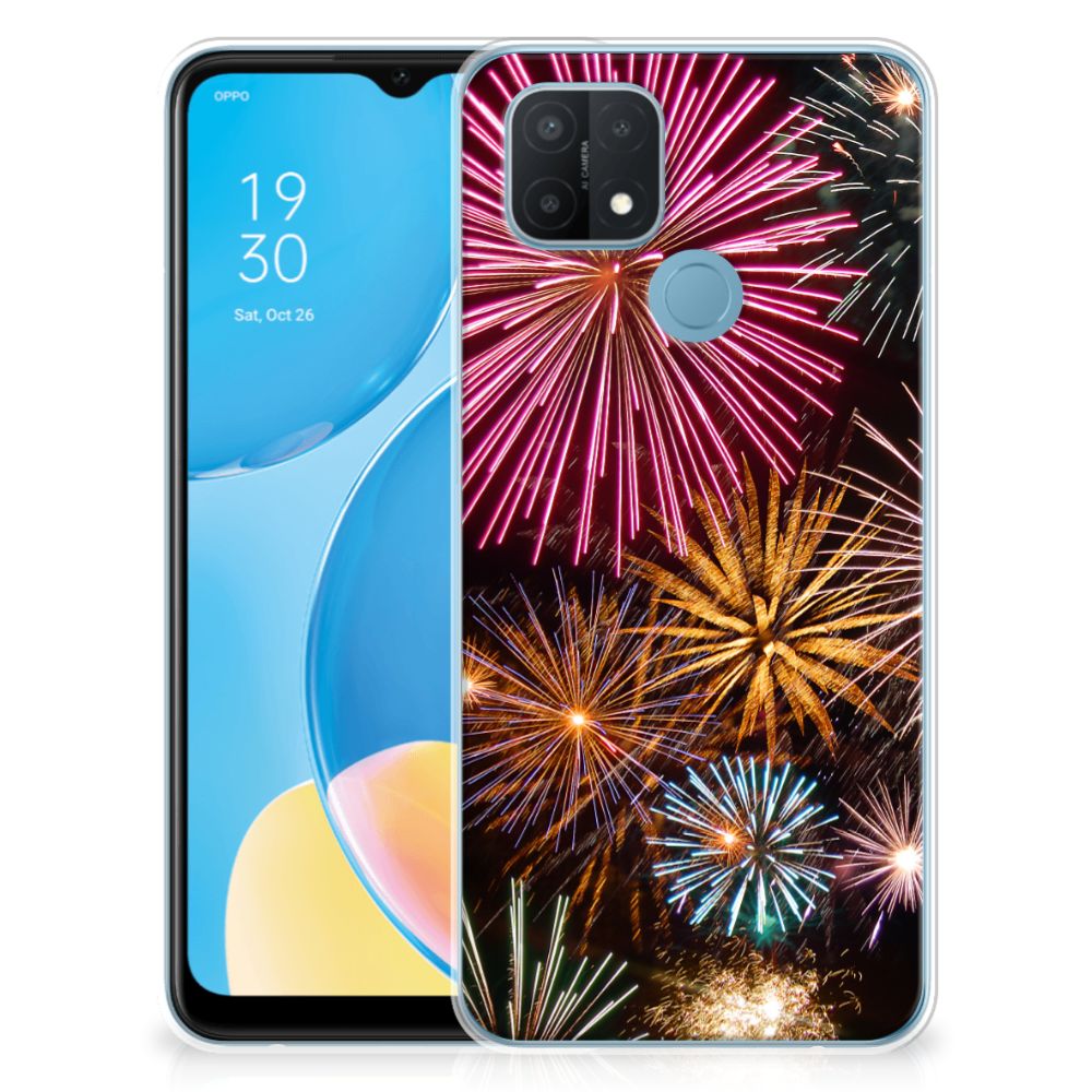 OPPO A15 Silicone Back Cover Vuurwerk B2C Telecom