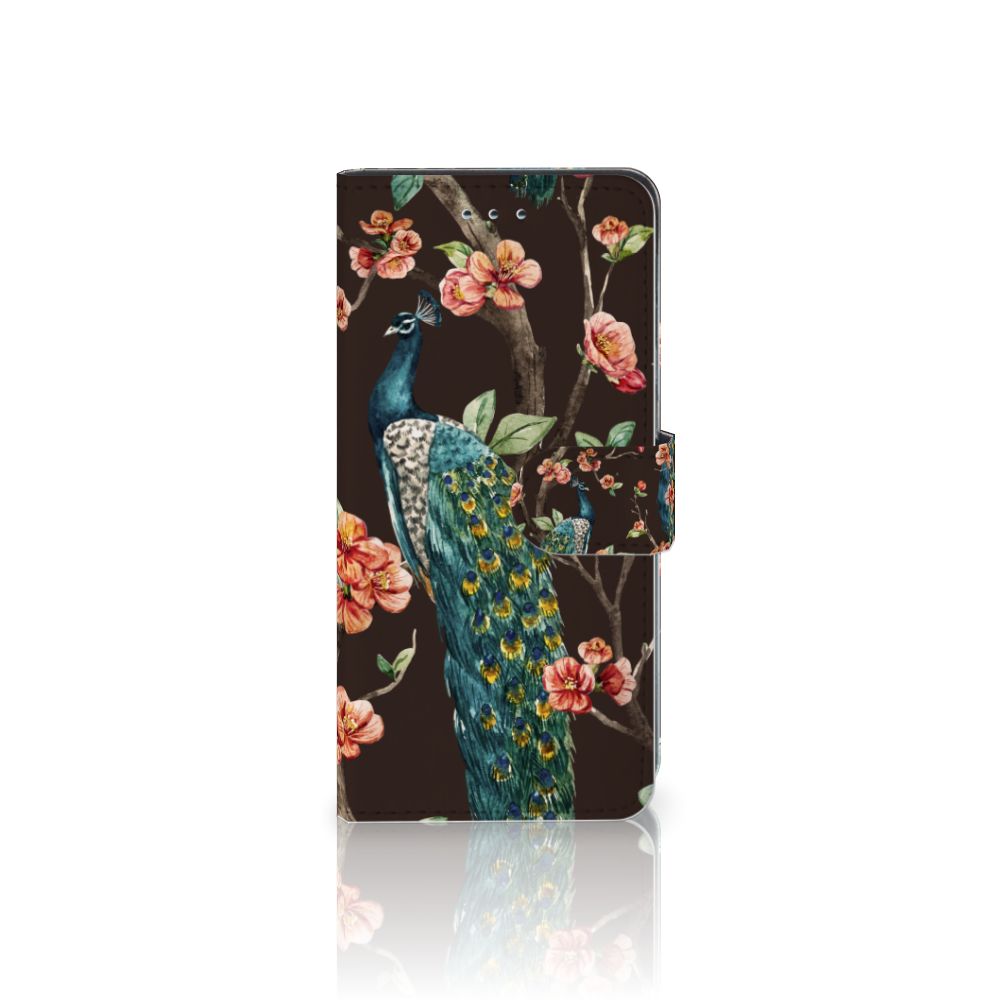 Xiaomi Redmi K20 Pro Telefoonhoesje met Pasjes Pauw met Bloemen