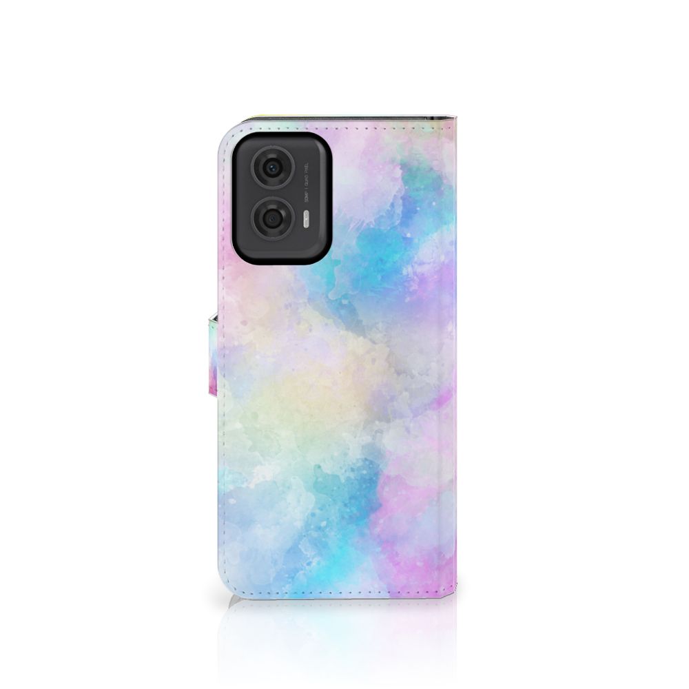 Hoesje Motorola Moto G24 | G04 | G24 Power Watercolor Light met pastelkleuren en rustige uitstraling.