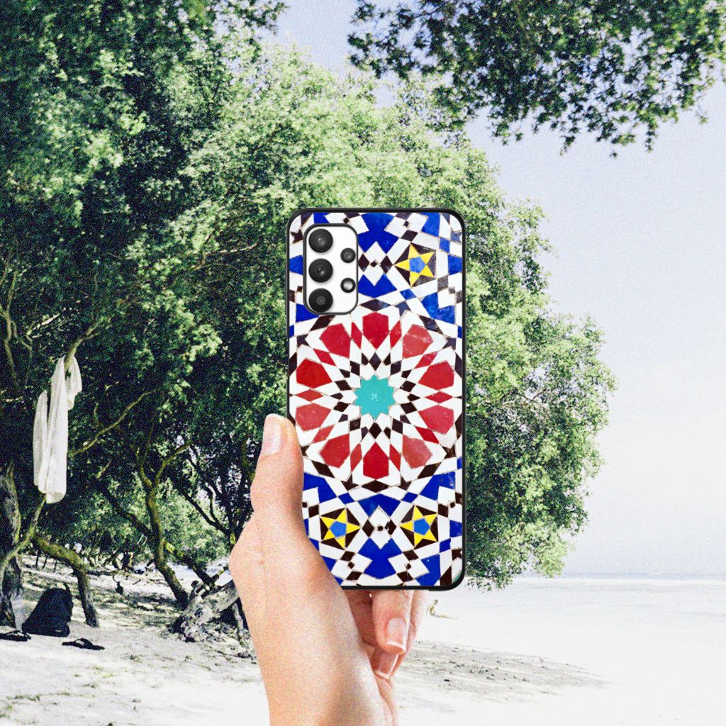Samsung Galaxy A32 5G Marmeren Print Telefoonhoesje Mozaïek B2C Telecom