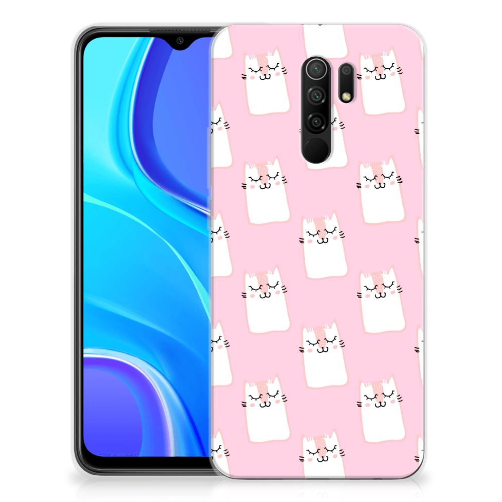 Xiaomi Redmi 9 TPU Hoesje Sleeping Cats B2C Telecom
