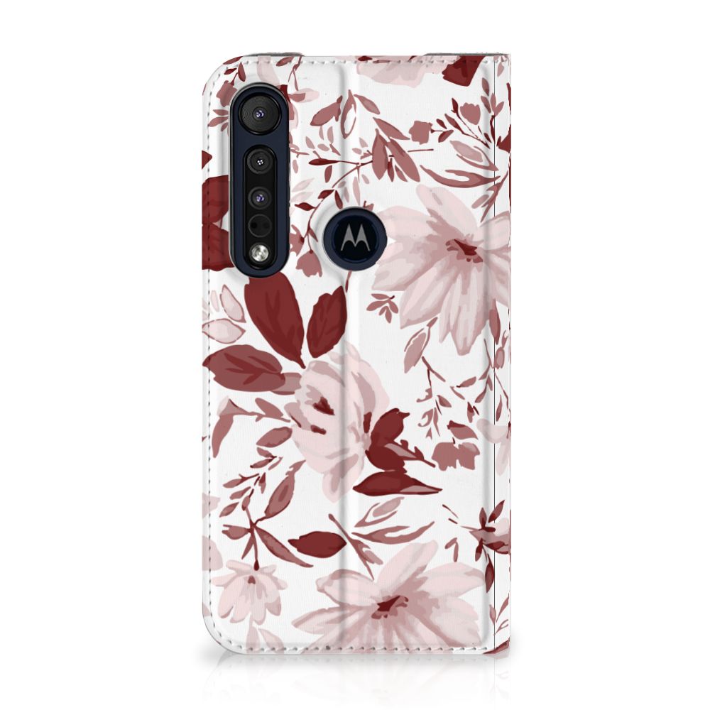 Bookcase Motorola G8 Plus Watercolor Flowers - B2C Telecom