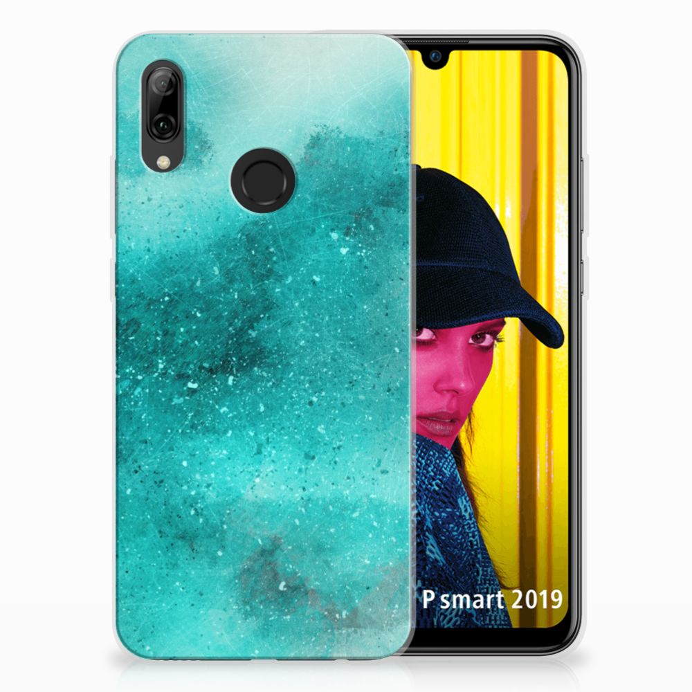 Hoesje maken Huawei P Smart 2019 Painting Blue