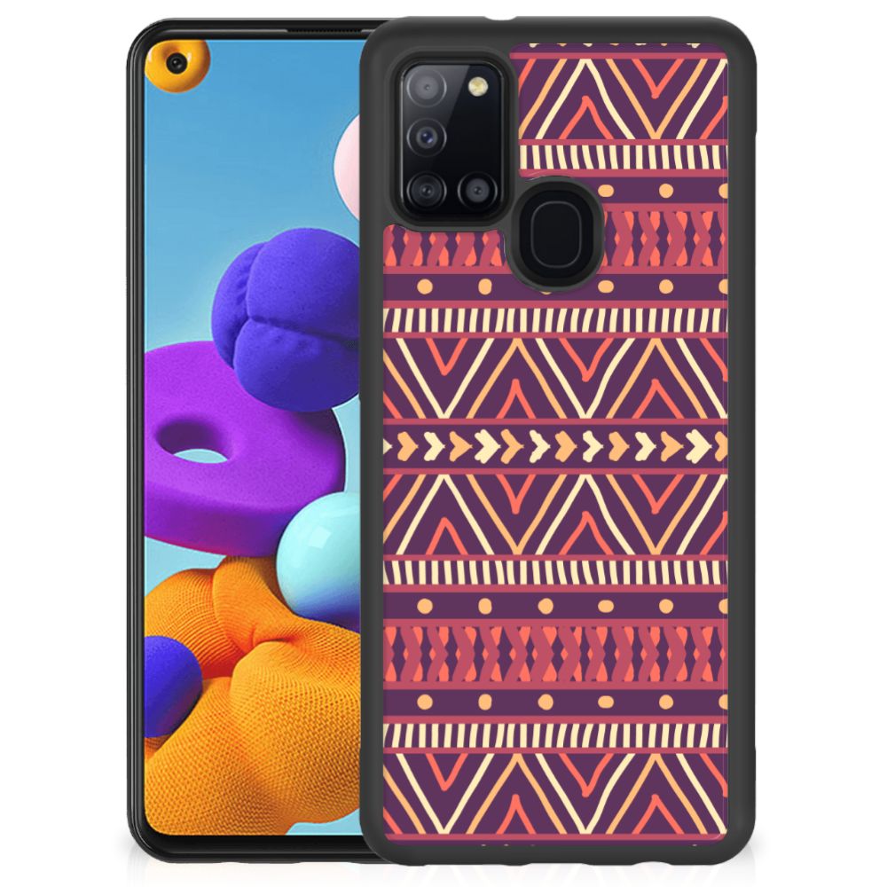 Samsung Galaxy A21s Bumper Case Aztec Paars