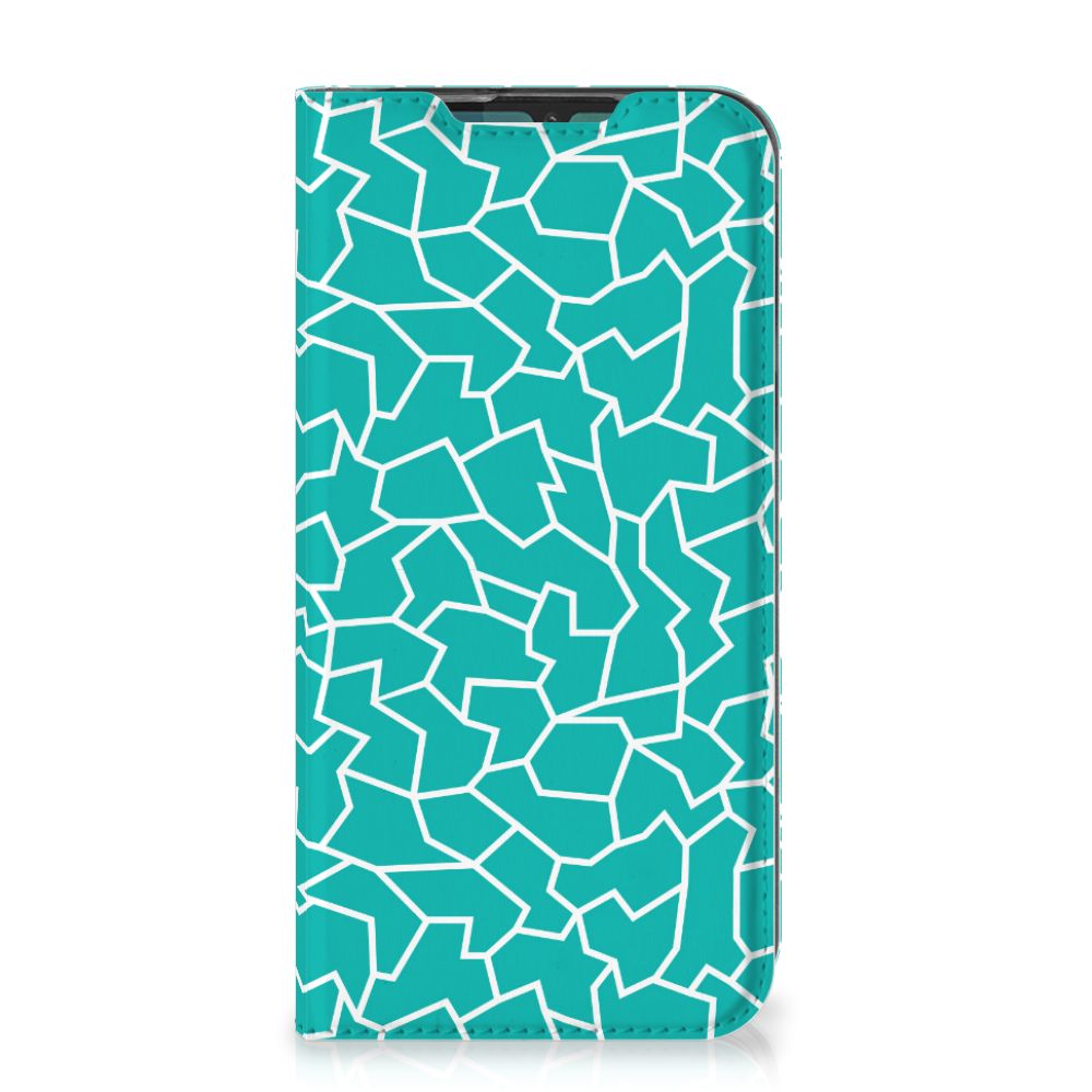 Motorola G8 Plus Bookcase Cracks Blue - B2C Telecom