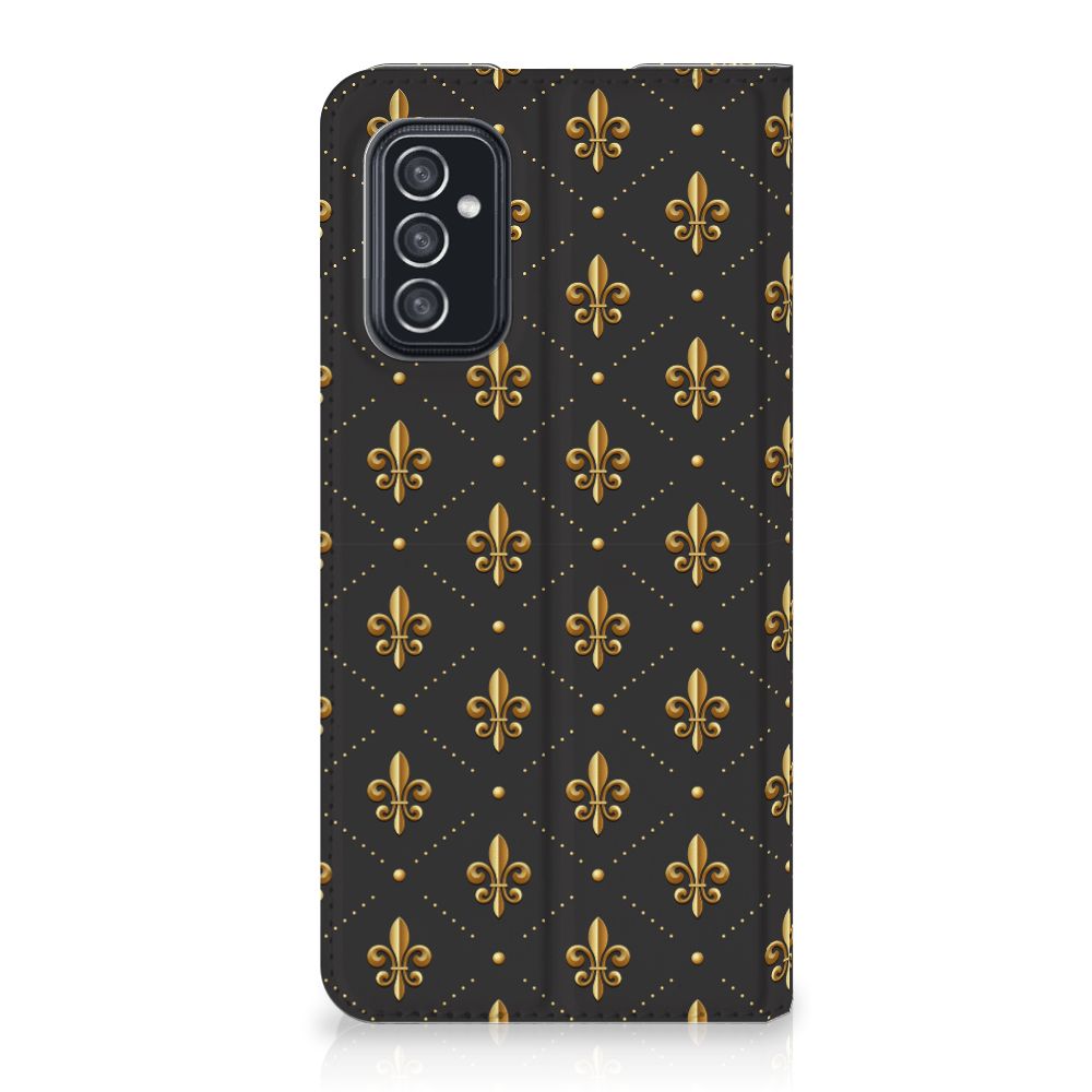 Samsung Galaxy M52 Hoesje met Magneet Franse Lelie - B2C Telecom