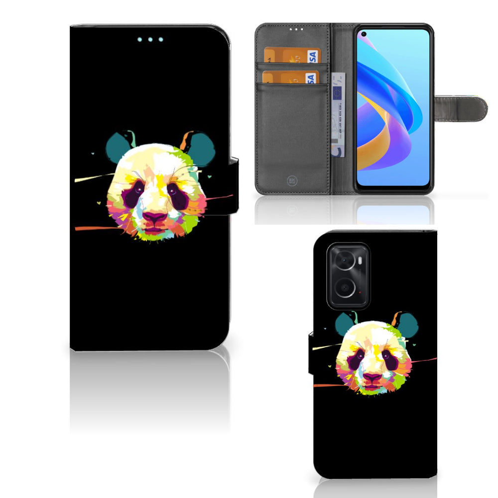 OPPO A76 | A96 Leuk Hoesje Panda Color