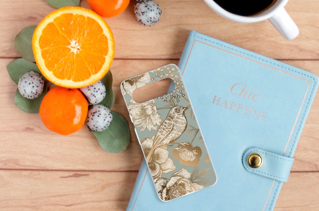 TPU Case voor Google Pixel 8 Vintage Bird Flowers