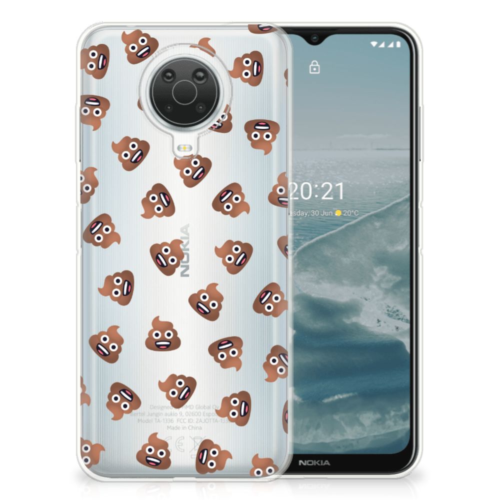 TPU bumper voor Nokia G20 | G10 Poep Emojis