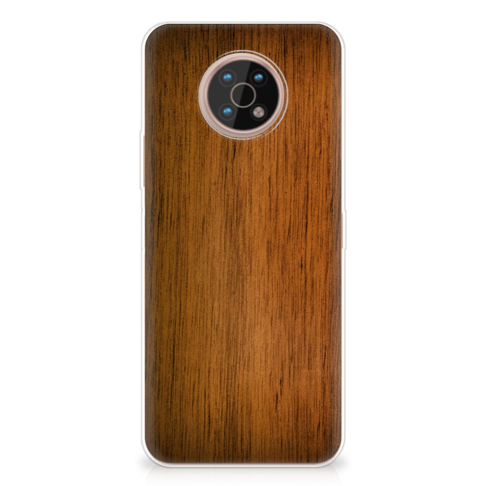 Nokia G50 Bumper Hoesje Donker Hout