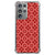 Samsung Galaxy S21 Ultra Doorzichtige Silicone Hoesje Batik Rood