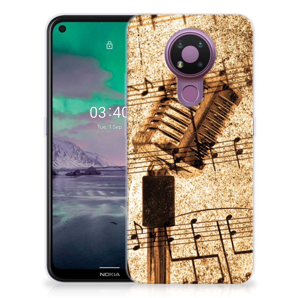 Nokia 3.4 Siliconen Hoesje met foto Bladmuziek