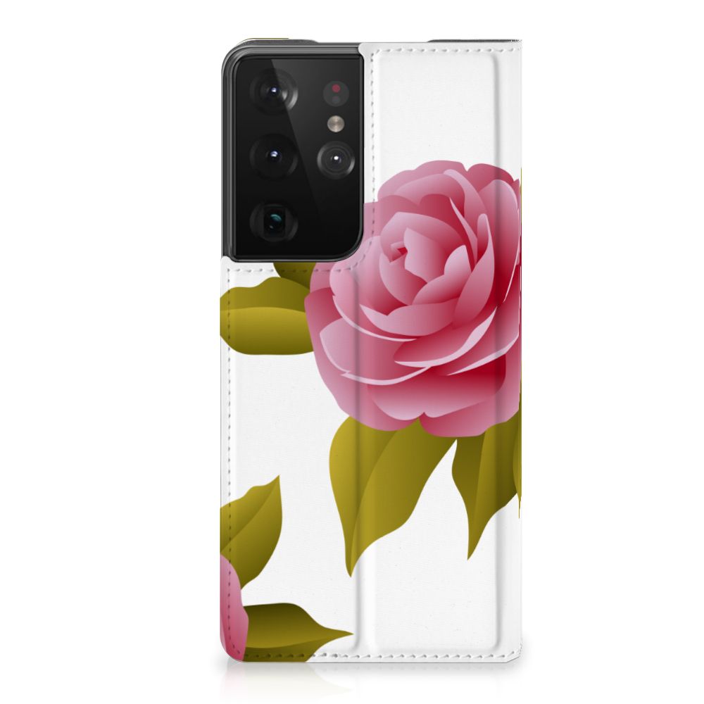 Samsung Galaxy S21 Ultra Smart Cover Roses - B2C Telecom