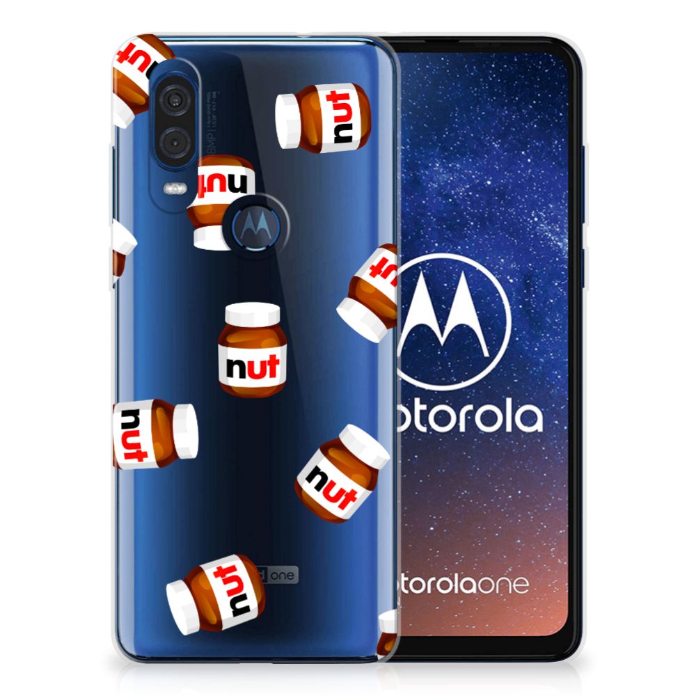 Motorola One Vision Siliconen Case Nut Jar