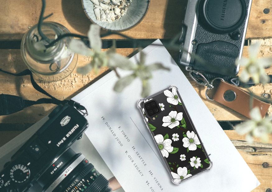 Samsung Galaxy A12 Case Dogwood Flowers