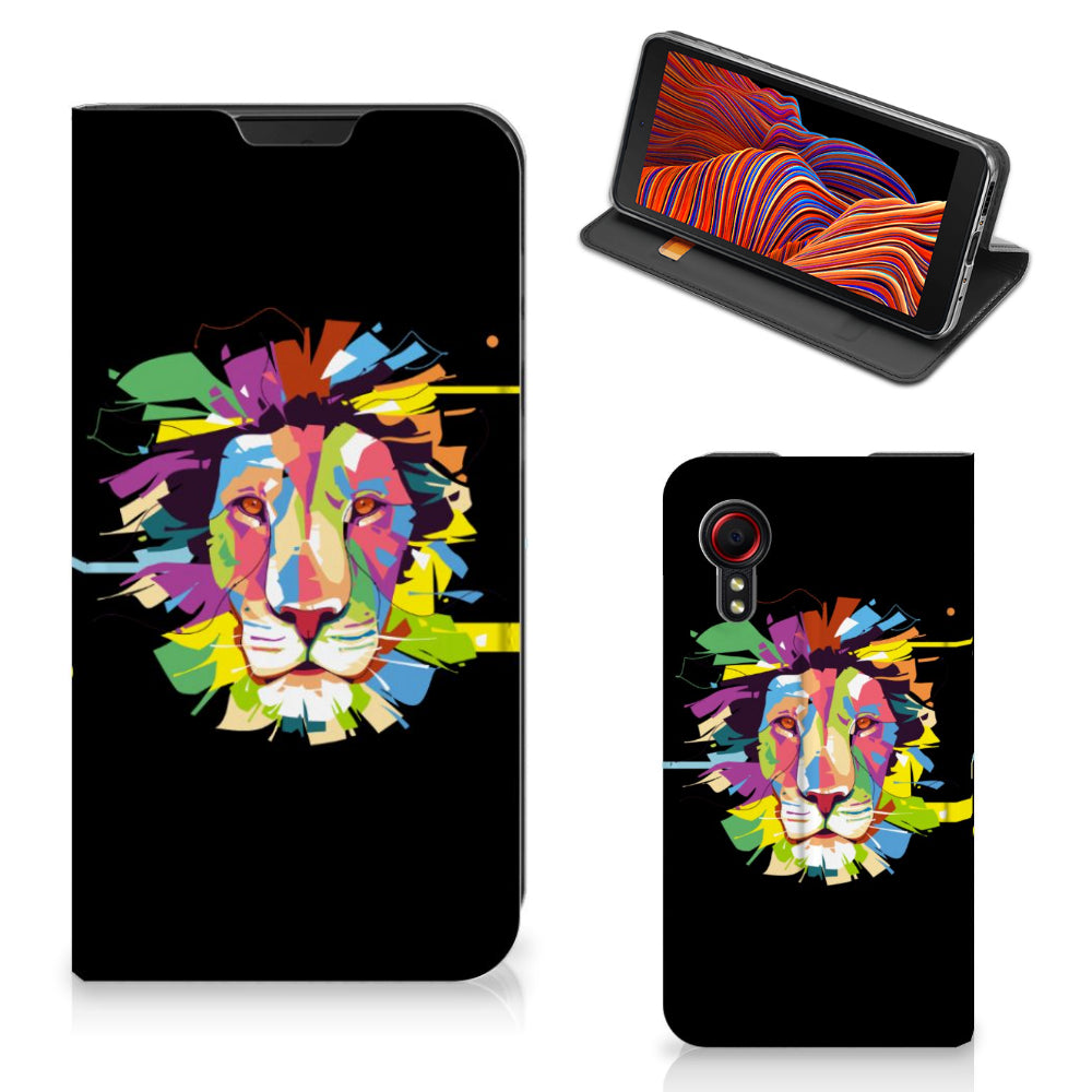 Samsung Galaxy Xcover 5 Magnet Case Lion Color