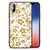 iPhone X | Xs Bloemen Hoesje Gouden Bloemen