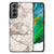 Samsung Galaxy S21FE Marmeren Print Telefoonhoesje Marmer Beige