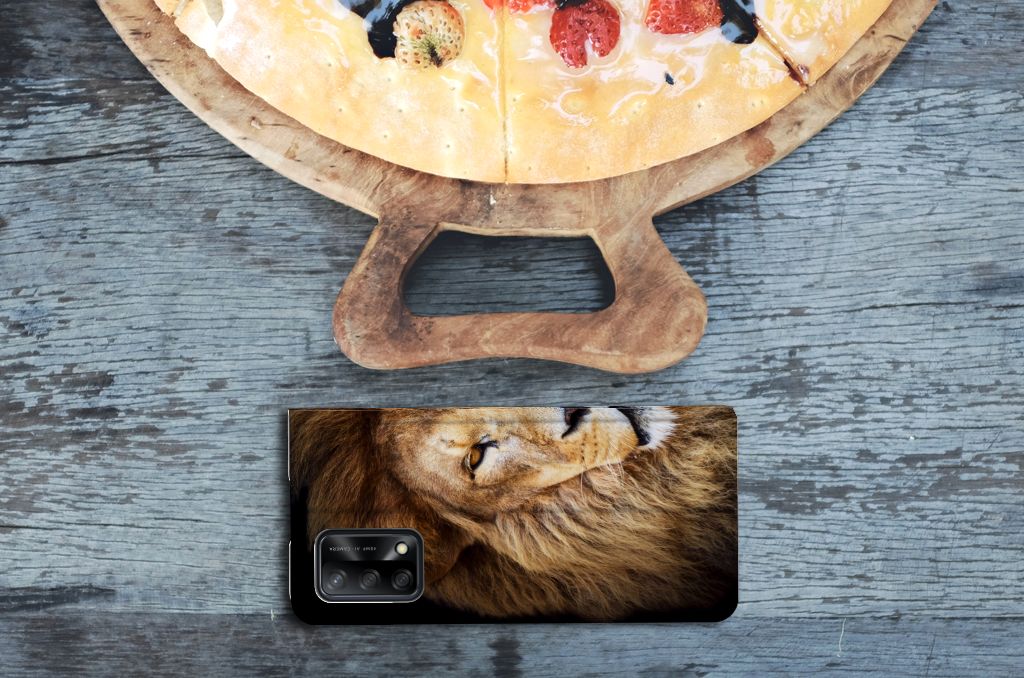OPPO A74 4G Hoesje maken Leeuw - B2C Telecom