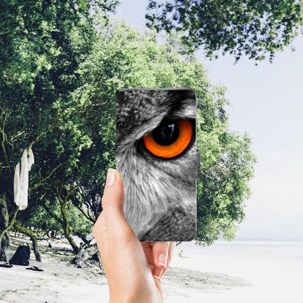 Sony Xperia XZ1 Telefoonhoesje met Pasjes Uil