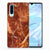 Huawei P30 TPU Siliconen Hoesje Marmer Bruin
