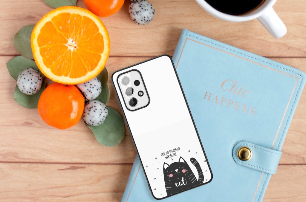 Samsung Galaxy A73 Hoesje Cat Good Day B2C Telecom