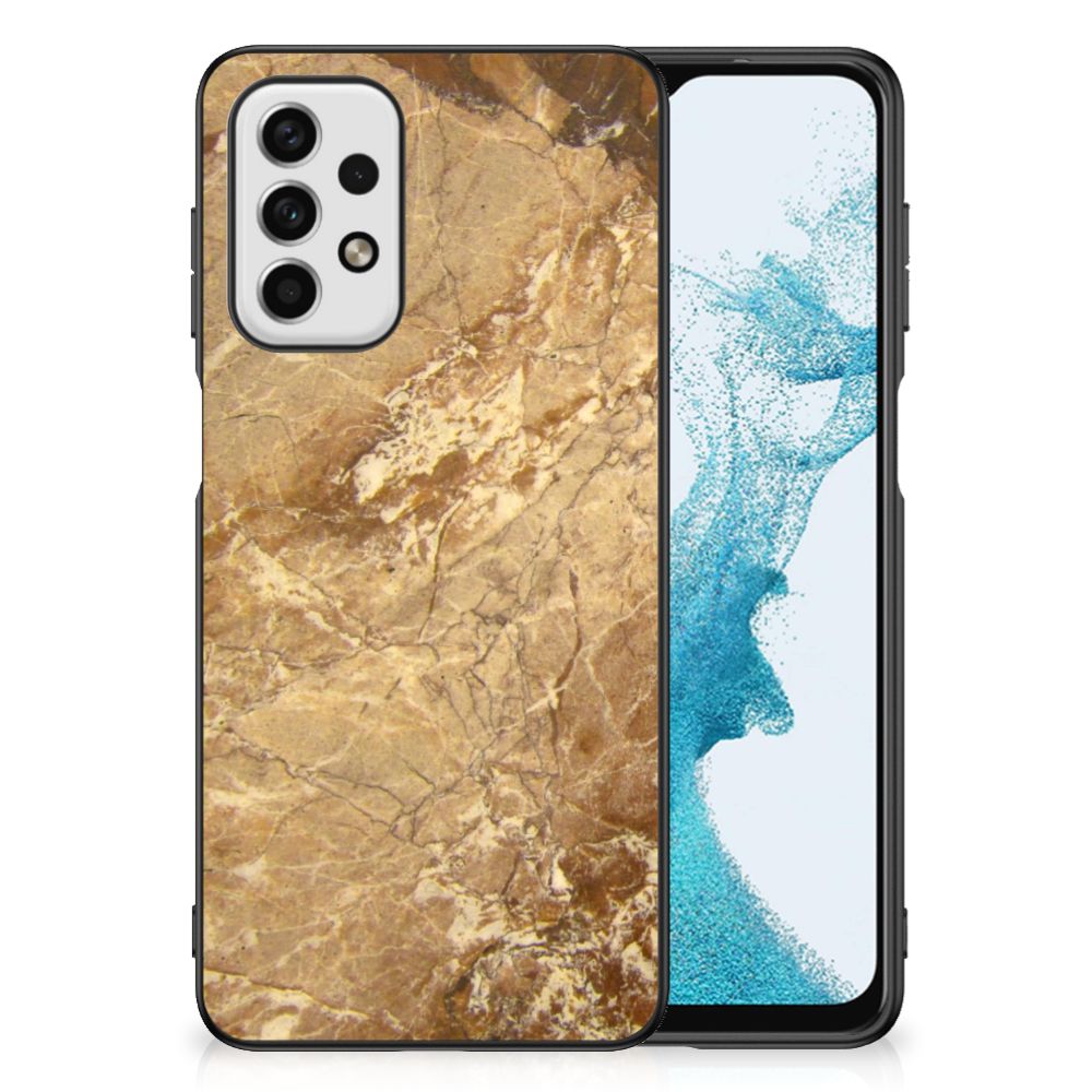 Samsung Galaxy A23 Marmeren Print Telefoonhoesje Marmer Creme B2C Telecom