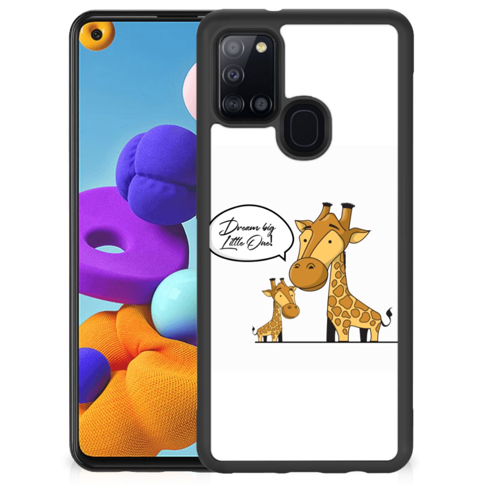 Samsung Galaxy A21s Bumper Hoesje Giraffe