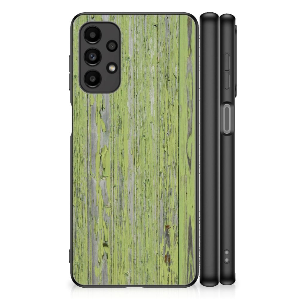 Samsung Galaxy A13 4G Houten Print Telefoonhoesje Green Wood B2C Telecom