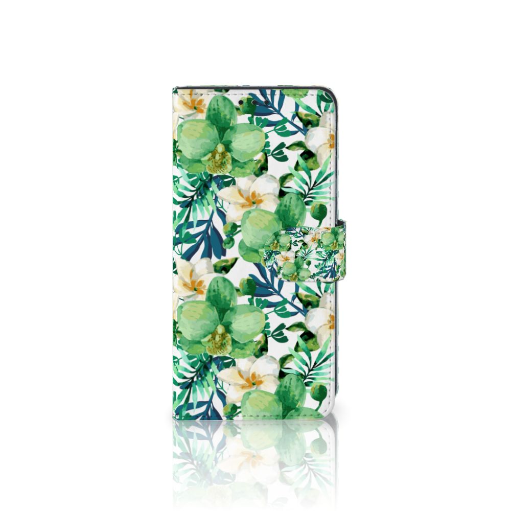 Samsung Galaxy M31 Hoesje Orchidee Groen