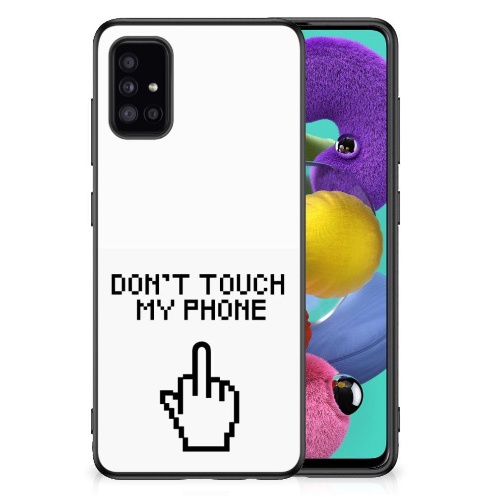 Samsung Galaxy A51 TPU Hoesje Finger Don't Touch My Phone