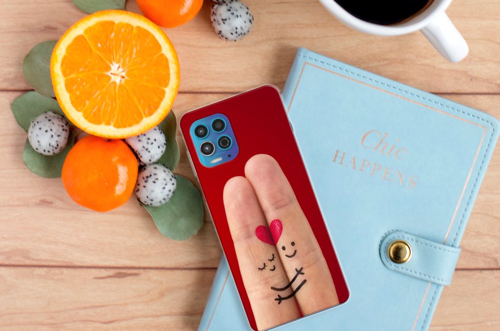 Motorola Moto G100 Silicone Back Cover Liefde - Origineel Romantisch Cadeau B2C Telecom