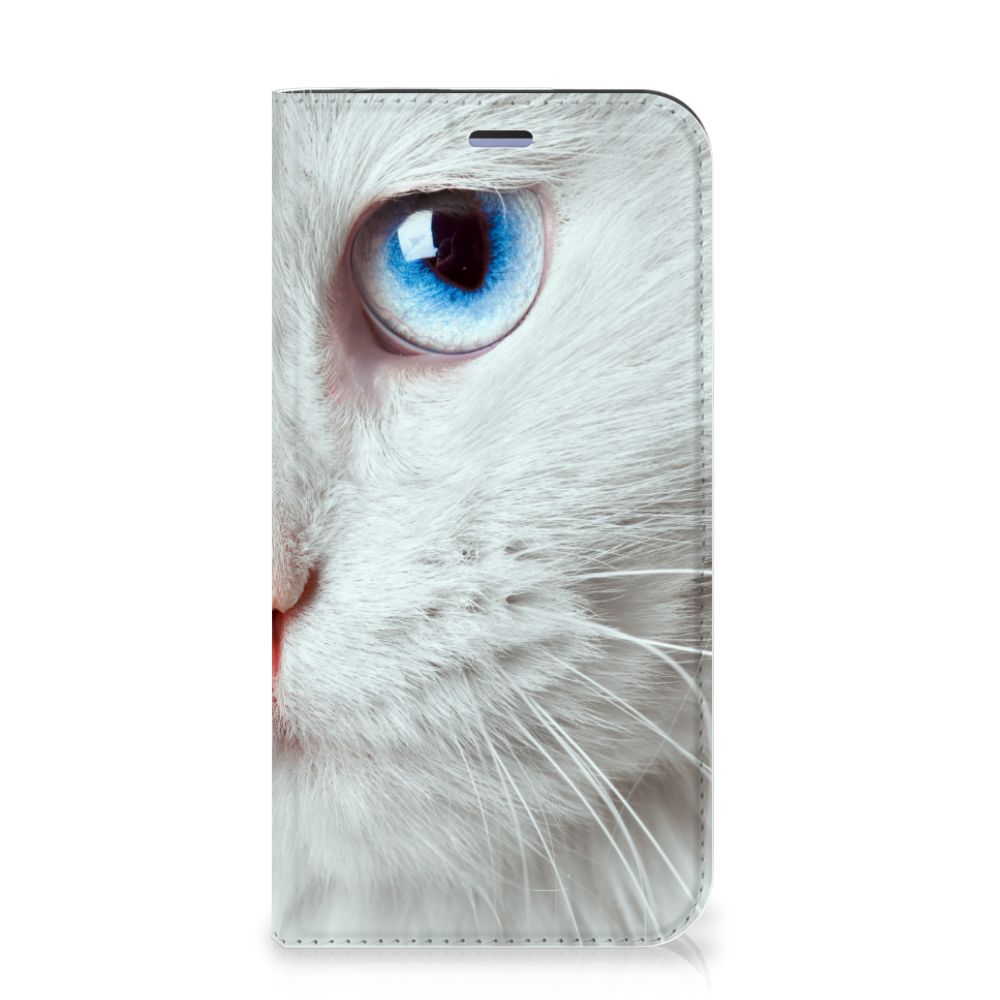iPhone 12 Mini Hoesje maken Witte Kat - B2C Telecom
